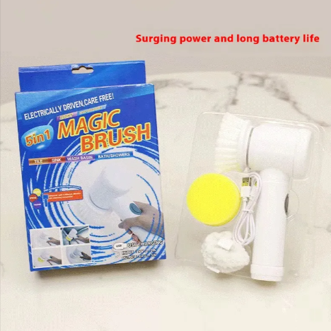 Handheld Electric Cleaning Brush — Multi-Surface Scrubber Kit