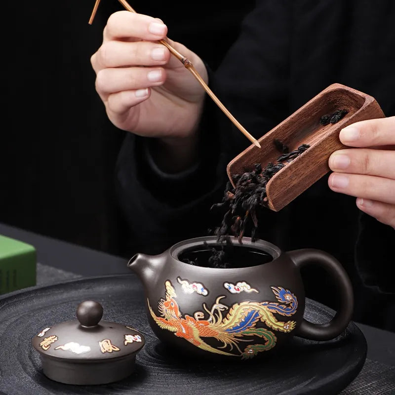 Color Changing Ceramic Teapot — Heat-Reactive Magic Reveal Design