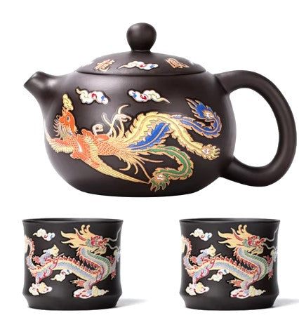 Color Changing Ceramic Teapot — Heat-Reactive Magic Reveal Design