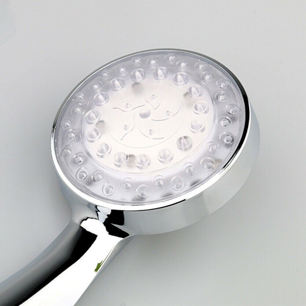 7-Color LED Shower Head — Water Powered Color Changing Shower