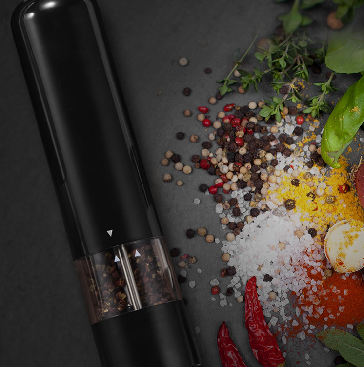 Electric Salt & Pepper Grinder — One-Touch Automatic Mill