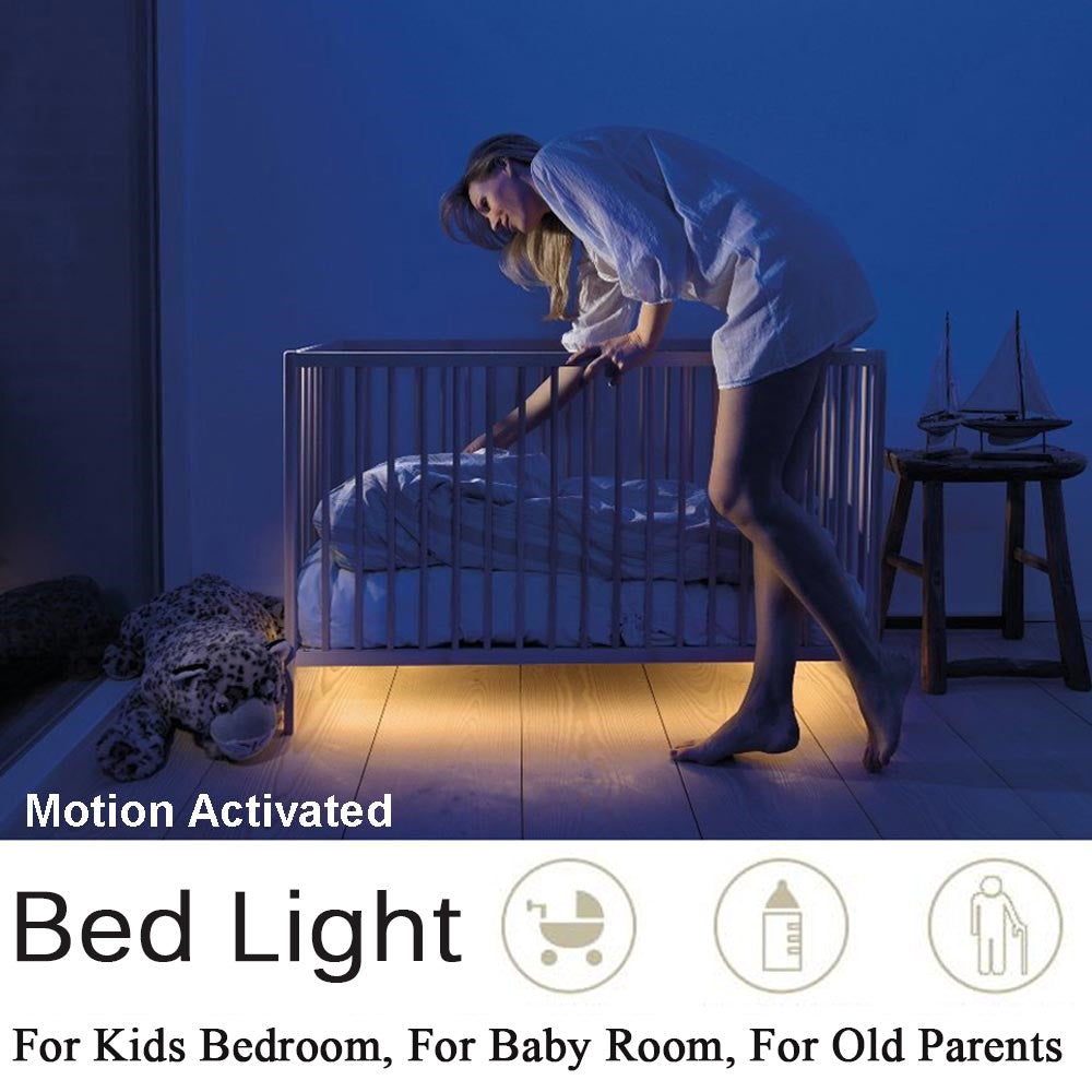 LED Motion Sensor Bed Light Strip — Automatic Night Light