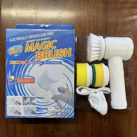 Handheld Electric Cleaning Brush — Multi-Surface Scrubber Kit
